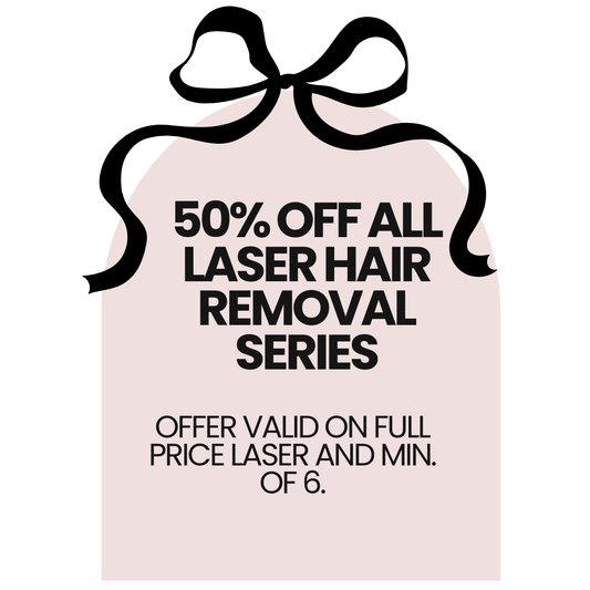 50% Off all Laser Hair Removal Series of 6+