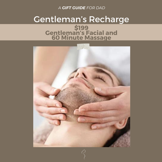 Father's Day Gift Guide- Gentleman's Facial, 60min Massage