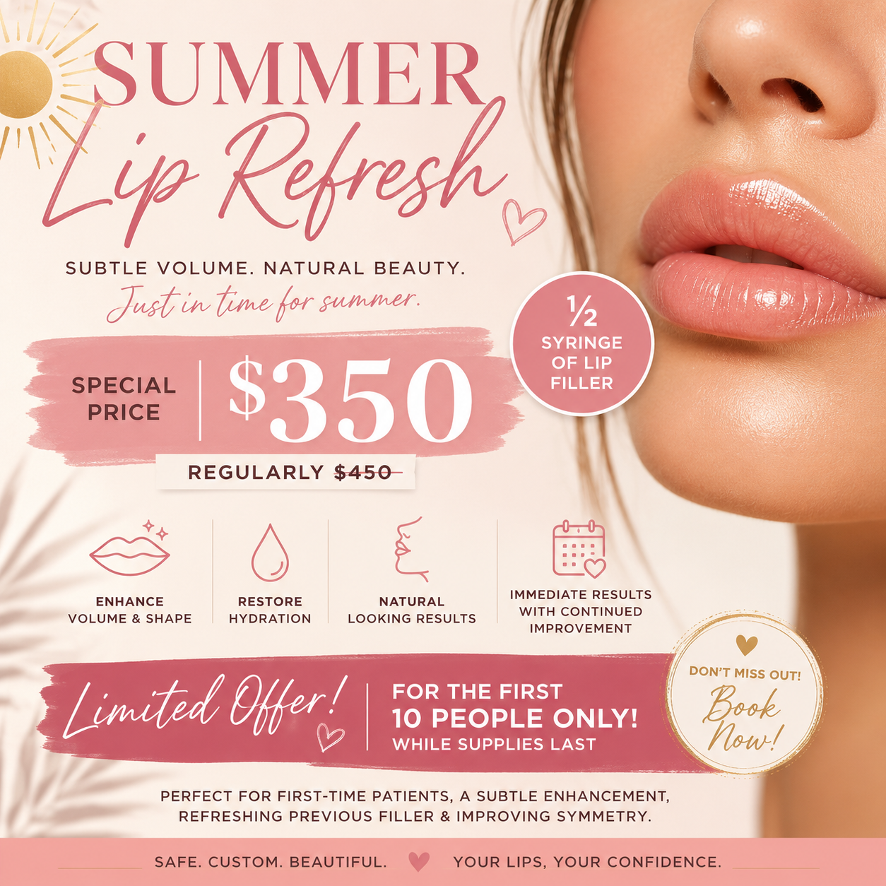 $350 Lip Refresh (Half Syringe)